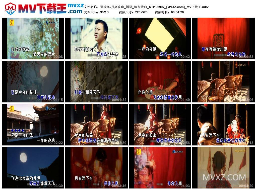 谭凌风-月亮玫瑰_国语_流行歌曲_MB106997